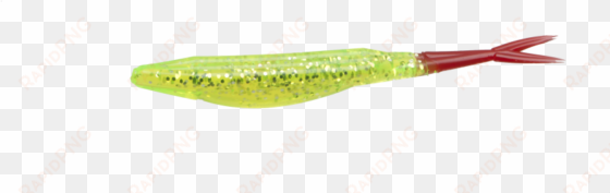 023-189, chartreuse glitter red tail, super fluke - paint brush