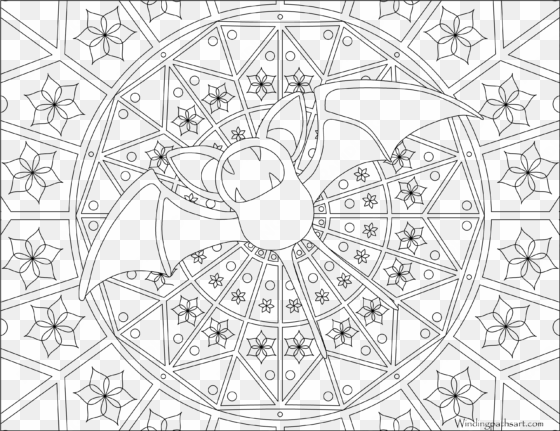 #041 zubat pokemon coloring page - mandalas pokemon para pintar