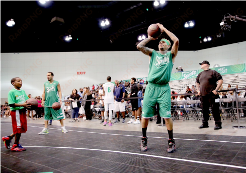 062715 shows betx sprite celeb basketball chris brown - chris brown