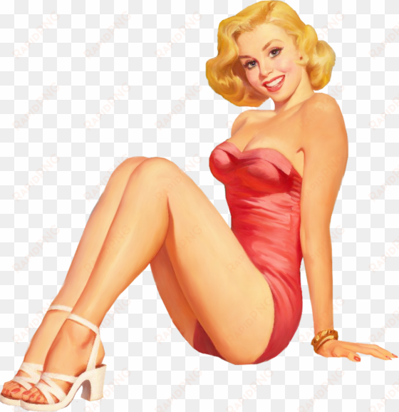 068 Retro Pinup Girls - Vintage Pin Up Png transparent png image