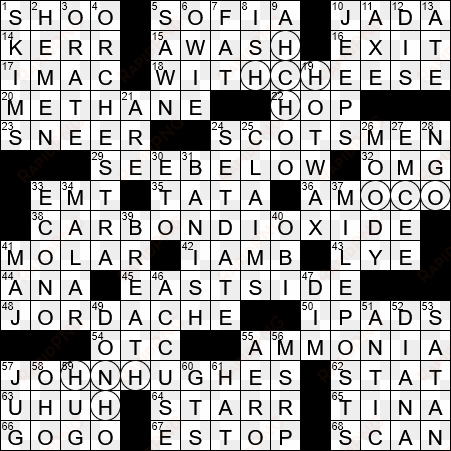 0918-18 ny times crossword 18 sep 18, tuesday - horse head logo clothing brand