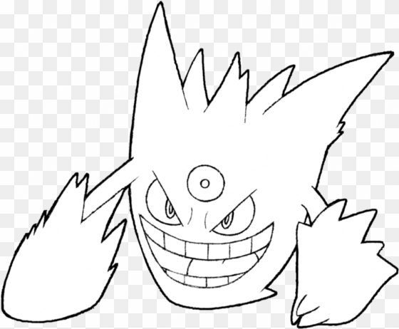 094 mega gengar by realarpmbq on deviantart - mega gengar para colorir