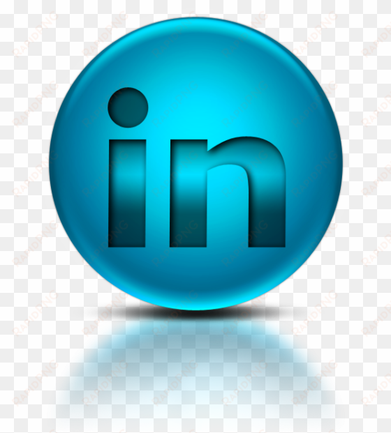 098454 Blue Metallic Orb Icon Social Media Logos Linkedin - Letter E Icon Png transparent png image