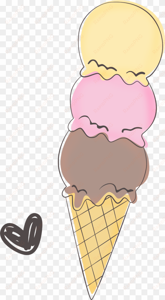 1 2 3 - ice cream cone