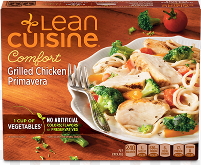 1 - lean cuisine grilled chicken primavera