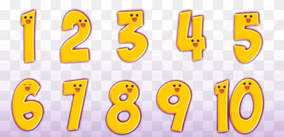 1 To 10 Numbers Background Png Image - Number transparent png image