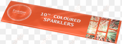 10" colour sparkler - sparkler