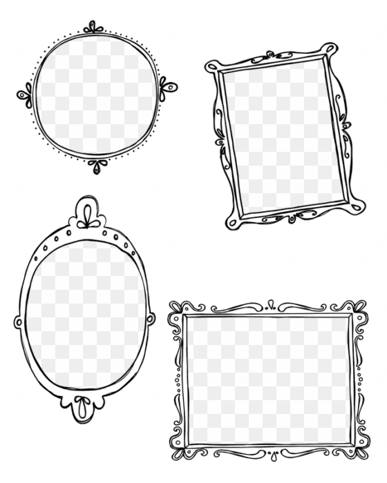 10 Free Png Doodle Frame Blog Boards - Doodle Frame Black Png transparent png image
