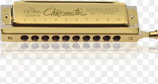 10 ho1e 40 tone chromatic laser-printing golden harmonica - swan harmonica in c key 10 holes 40 tone mouth organ