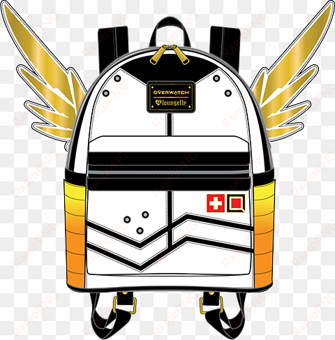 10" overwatch apparel mercy mini backpack - overwatch mercy backpack