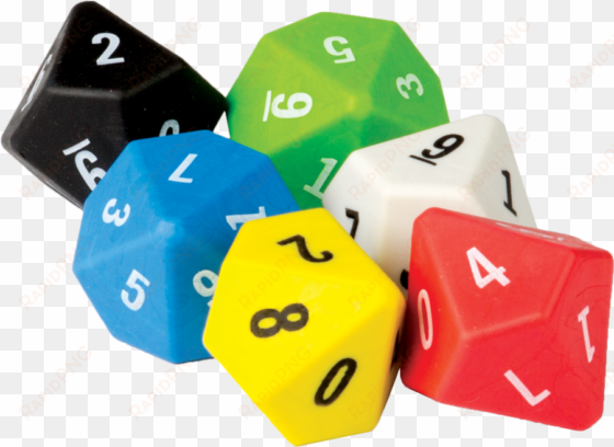 10 sided dice 6-pack alternate image a - 9 sided dice png