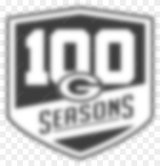 100 moments tournament - 100 seasons packers logo