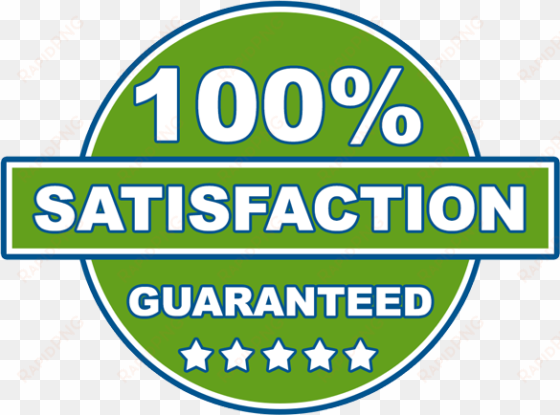 100 percent satisfaction guaranteed - sign