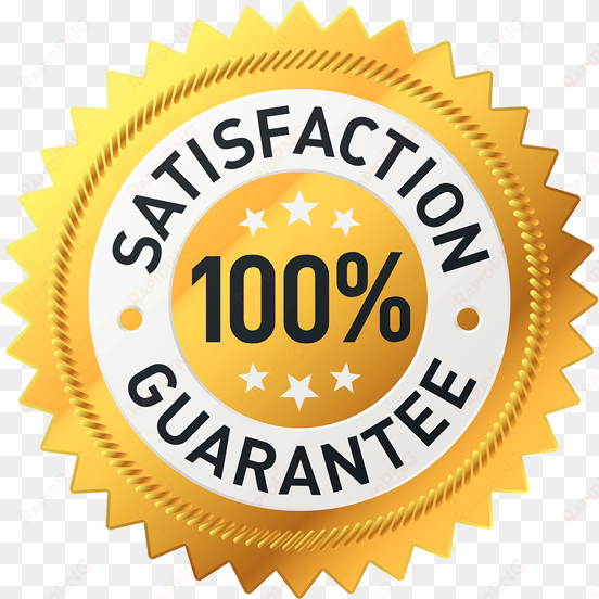 100% satisfaction guarantee - 100 satisfaction guarantee badge png