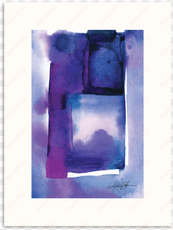 100kms p watercolor abstraction - watercolour abstraction 214 by kathy morton stanion