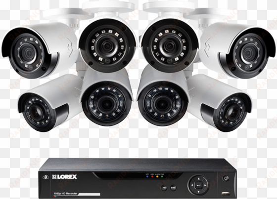 1080p camera system with 8 outdoor cameras - lorex 1080p weatherproof hd security camera system