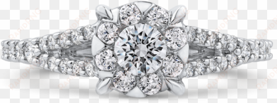 10k white gold 5/8 ct round white diamond fashion ring - 14k white gold finish 925 silver diamond vintage engagement