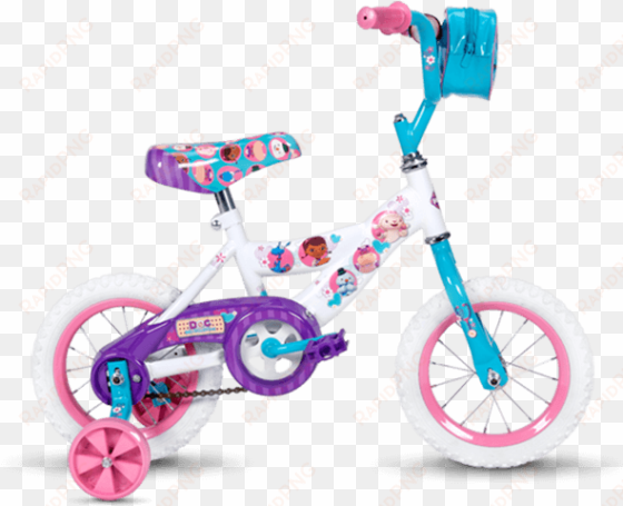 12" disney doc mcstuffins girls' bike with blue bag - doc mcstuffins bike