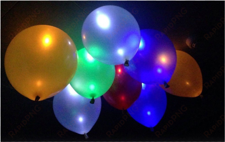 12 light-up balloons colour changing led bulbs inside - gas balloons in ahmedabad