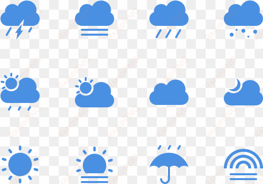 12 weather icons sketch freebie - weather