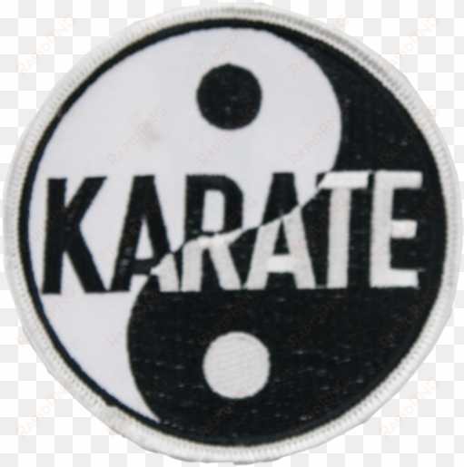 1321 karate yin yang patch - yin & yang patches - karate - 7.6cm - 1.3cm dia.