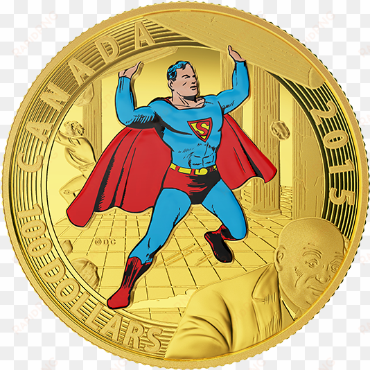 14-karat gold coin - superman gold coin 2014