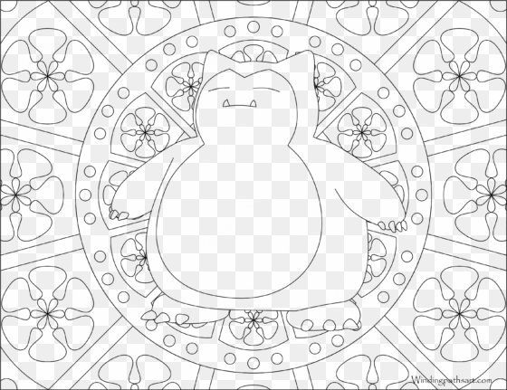 143 snorlax pokemon coloring page - pokemon coloring pages for adults