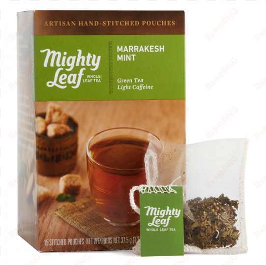 15 count box - mighty leaf - green tea marrakesh mint - 15 tea bags