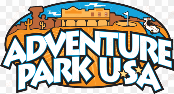15 person minimum for group bookings, with a $50 deposit - adventure park usa logo
