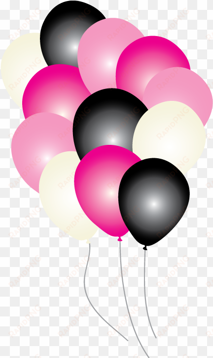 15 pink and black balloons png for free download on - balloon