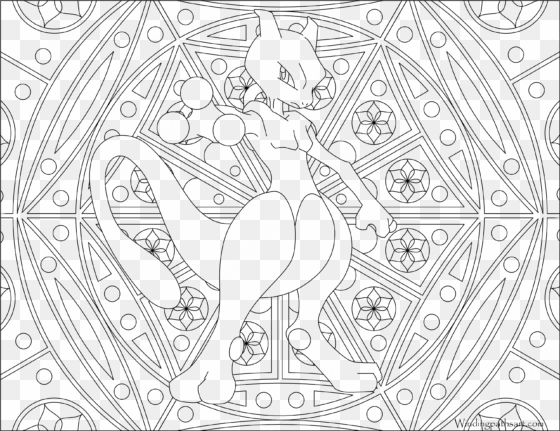 #150 mewtwo pokemon coloring page - pokemon adult coloring pages