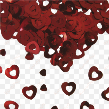 15g red heart confetti table wedding