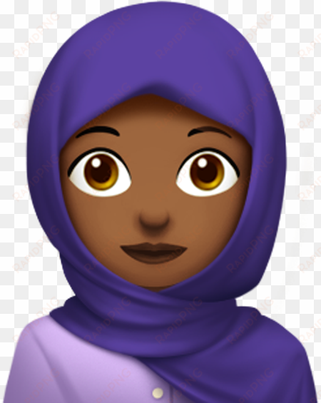 16 year old muslim girl is responsible for apple's - hijab emoji png