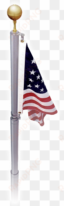 17' residential aluminum telescopic flagpole kit - 17 ft. liberty telescoping flagpole