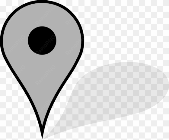 174 free google maps pointer - google maps grey marker