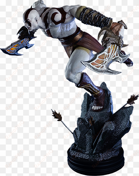 19" god of war statue god of war - god of war lunging kratos