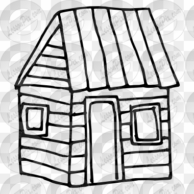 19 log cabin vector black and white library black and - clip art