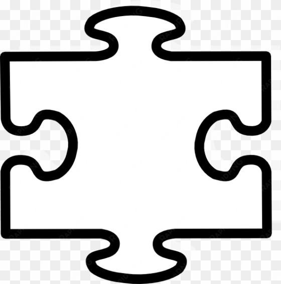 19 puzzle svg black and white stock black and white - puzzle piece template