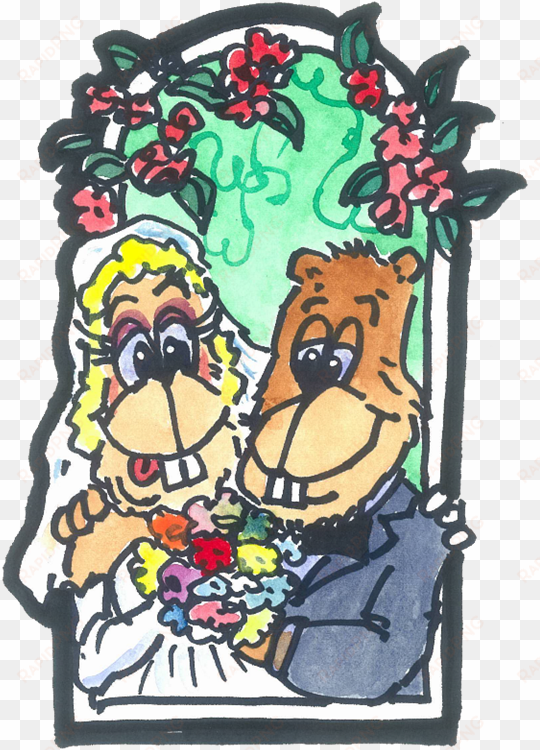 19 wedding couple - cartoon