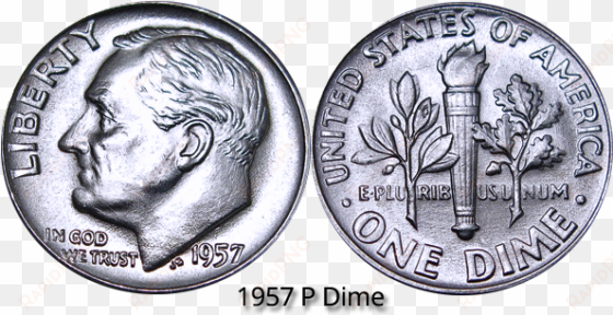 1957 dime - us dime