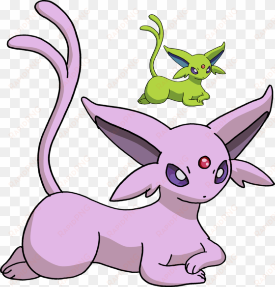 196 - espeon - art v - 2 by tails19950 on deviantart - espeon and shiny espeon