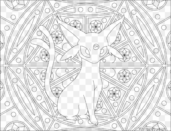 196 espeon pokemon coloring page - pokemon adult colouring pages