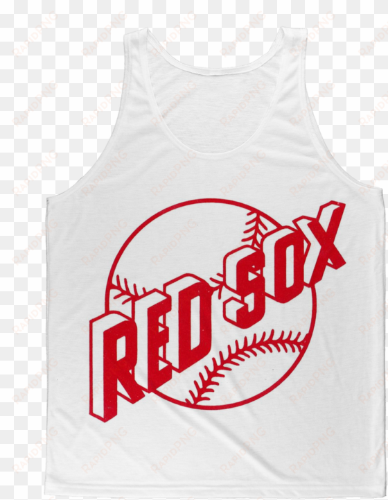 1960's boston red sox ﻿classic sublimation adult tank - boston red sox