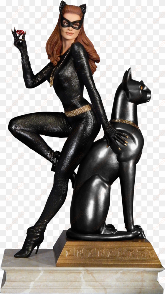 1966 catwoman ruby edition 12” maquette statue - julie newmar catwoman