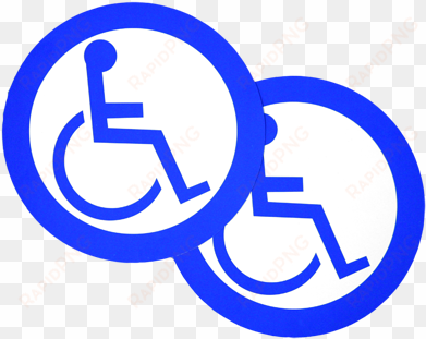 1pc handicap access logo specific vehicle window door - paraplegic signs