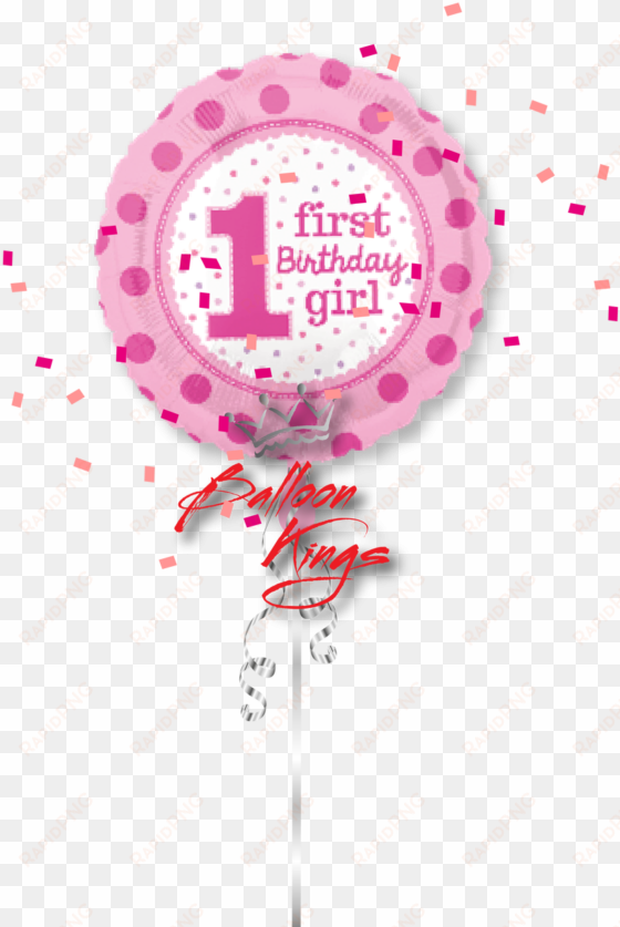 1st birthday girl - 1st birthday girl balloon