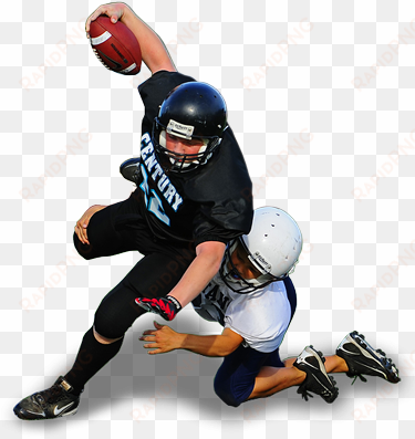 1st - high school football player white background