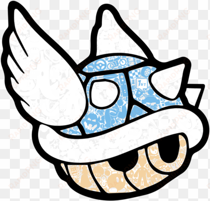 1st Place - Mario Kart Blue Shell Drawing transparent png image