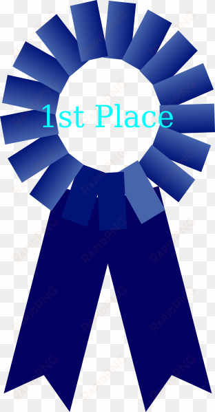1st place ribbon clip art at clker - blue prize ribbon png