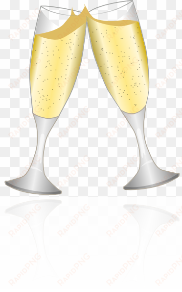 2 champagne cups transparent png